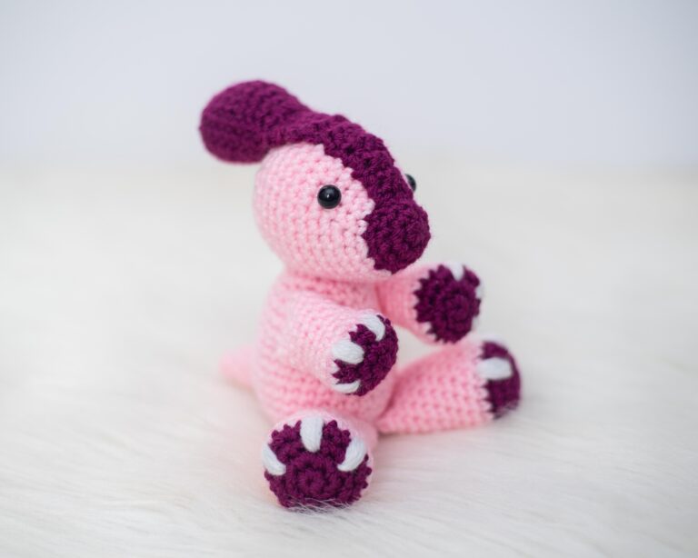 Mini Parker the Parasaurolophus – Free Dinosaur Crochet Pattern