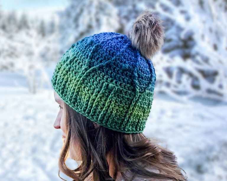 Sunset Hills Beanie – Free Crochet Pattern